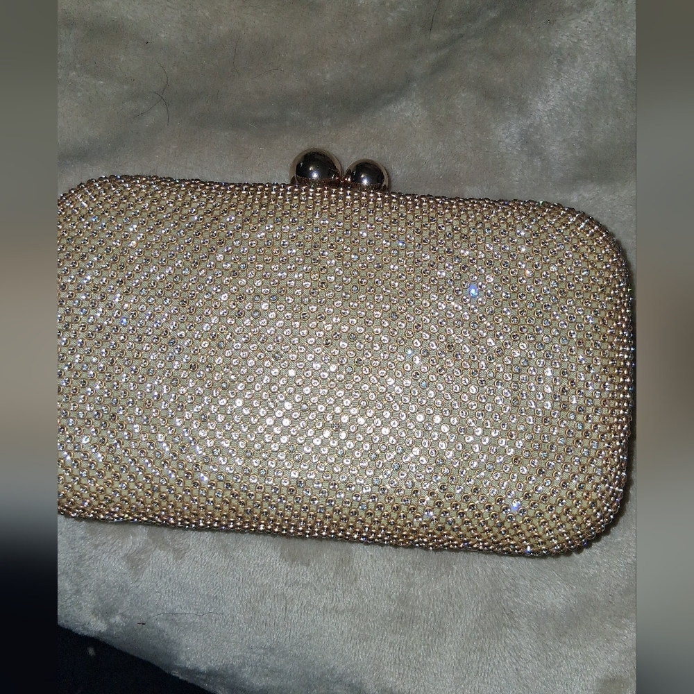 Goldtone Evening Bag